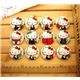 s�sse grosse Hello Kitty Kn�pfe gelb 12 St�ck