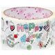 cute big white Deco Tape Happy Day kawaii