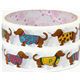 cute big white Deco Tape dachshund dogs