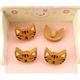 s�sser grosser Holzknopf schlafende Katze 1 St�ck