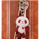 cute blinking panda cellphone charm kawaii