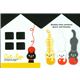 cute bookmark stickers kitty cat wool Post-it