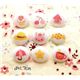 cute buttons bunny cherry cupcake button 9 pcs