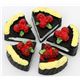 cute chocolate cake pieces miniature deco kawaii 5 pcs