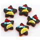 cute chocolate stars cookies miniature deco 5 pcs