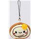 cute chocolate-vanilla cake roll plush cellphone charm