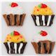 cute cupcakes miniature deco kawaii 2 pcs