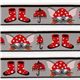 s�sses graues M�uschen Webband im Regen