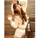 s�sser Pullover Hoodie mit Hotpants kawaii weiss