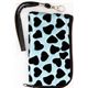 cute leo heart velvet cellphone case light blue