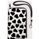 cute leo heart velvet cellphone case silver