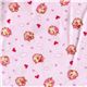 s�sser Affen Stoff Herzen kawaii 0,5m