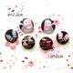 cute penguin buttons iceskating winter button 6 pcs