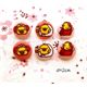 s�sse pinke Kiiroitori K�cken Rilakkuma Kn�pfe 6 St�ck