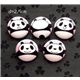 cute pink panda buttons with fat tummy 5 pcs