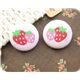 s�sse rosa Erdbeeren Kn�pfe s�ss 2 St�ck