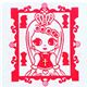 cute princess stamp girl kawaii Japan