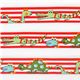 s�sses gestreiftes Dinosaurier Webband Dinos