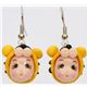 cute tiger girl head earrings kawaii