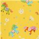 cute unicorn yellow Japanese Kokka Fabric glitter