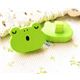 cute wooden button tired frog kawaii 1 pc