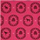 echino Canvas Kokka Stoff Ornamente Tiere pink Japan
