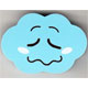 Radiergummi kawaii besorgte Wolke