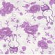 violetter kawaii Stoff mit Hasen 0,5m