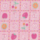 rosa kawaii Stoff mit Fr�chten 0,5m