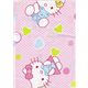 rosa s�sser Stoff mit Hello Kitty und Teddy B�r 0,5m
