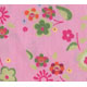 rosa kawaii Stoff mit bunten Blumen 0,7m