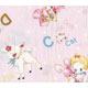 rosa kawaii Stoff mit Sch�fchen Hasen 0,5m