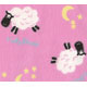pinker kawaii Stoff mit Schafe 0,5m