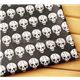 schwarzer Totenkopf Stoff Emo Rockabilly 0,5m