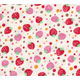 weisser kawaii Stoff mit Erdbeeren 0,5m