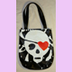 black bag with skull & heart eye-patch