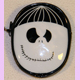 black-white skull coin purse