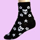black girly skull flower Socks