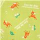 gr�ner Bambi Reh japanischer Kokka Stoff Eau de Mer