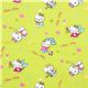 green Hello Kitty fabric as fairy, Cupid, school girl