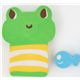 green frog eraser with fish cute kawaii