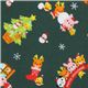 green kawaii Christmas fabric panda Santa Claus