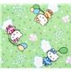 gr�ner kawaii Stoff Hello Kitty und Luftballons