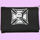 black wallet Iron Cross skull 666