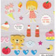 Geburtstagsfest Sticker kawaii Aufkleber