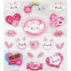 pinke Hase Sticker kawaii Aufkleber