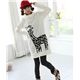 kawaii Giraffe Pullover mit Rollkragen weiss Japan s�ss