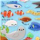 kawaii Schaumstoff Sticker Meerestiere Japan
