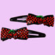 Killer skull cherry hairclips