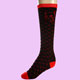 black-red Kitty cat Knee Socks